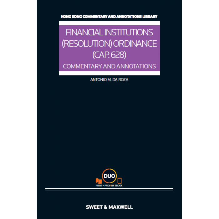Financial institution (Resolution) Ordinance (CAP.628) Commentary